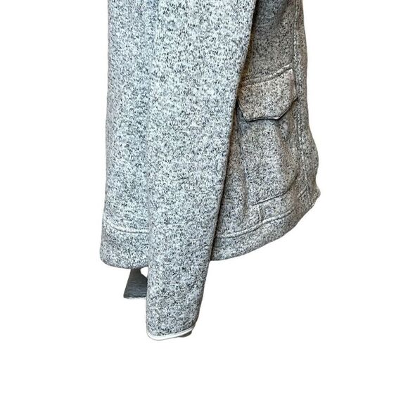 Eddie  Bauer heathered gray full zip 4 pocket fleece jacket size M - Picture 7 of 16